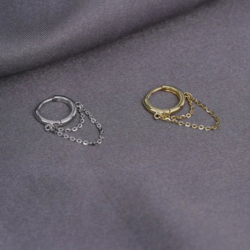 1Pc Sterling Silver Hoop Earring