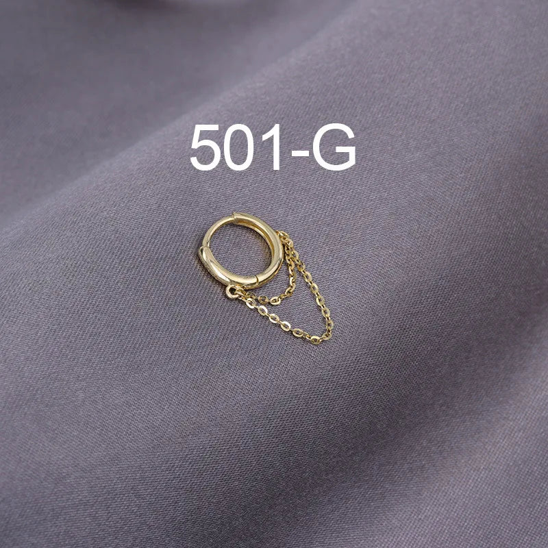 1Pc Sterling Silver Hoop Earring