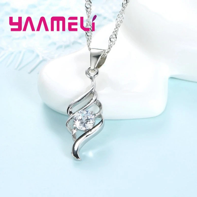 Pendant Necklace Hoop Earring Fashion Classic Collares Wedding Gift