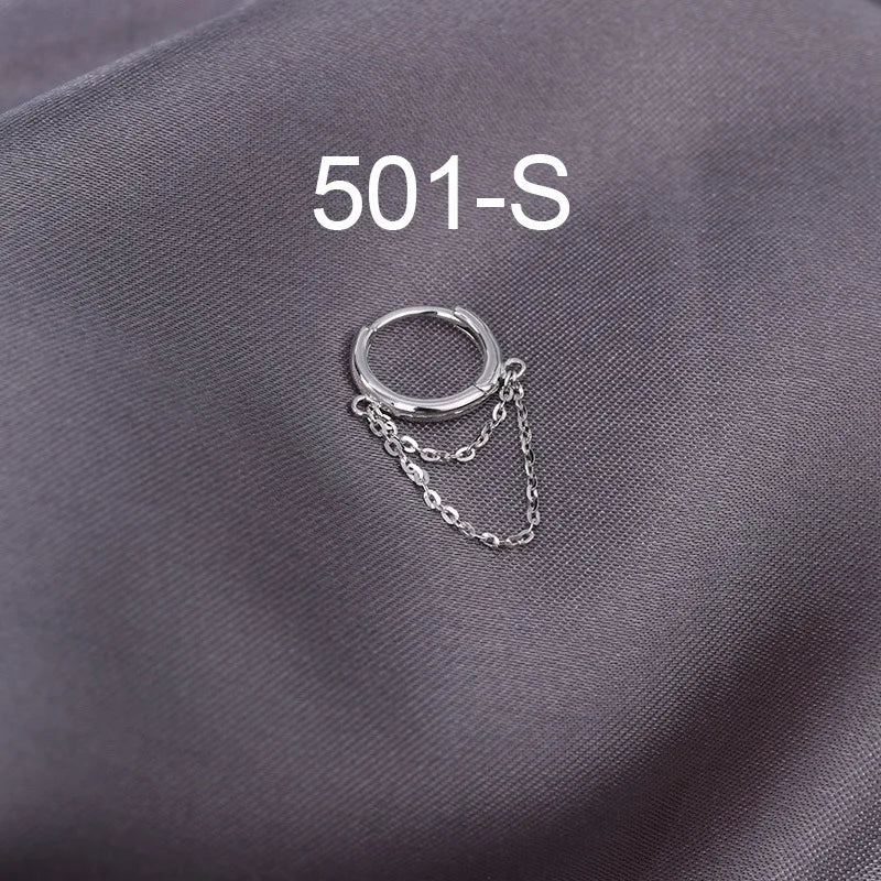 1Pc Sterling Silver Hoop Earring