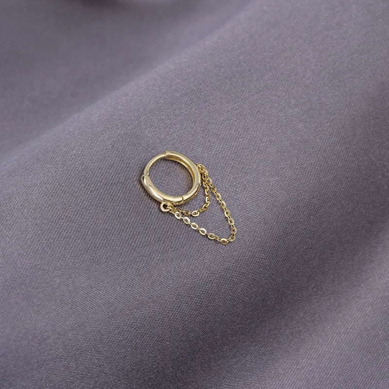 1Pc Sterling Silver Hoop Earring