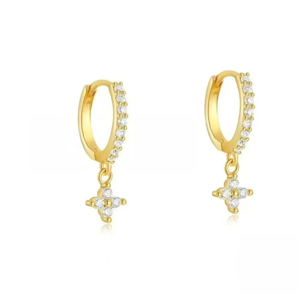 Simple Fashion Crystal Hoop Earring