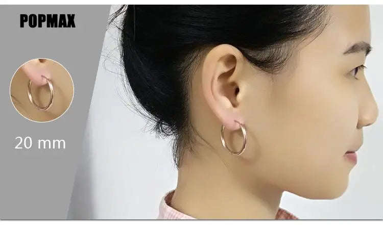 Single Minimal Gold Color Tiny Cartilage Hoop Earrings