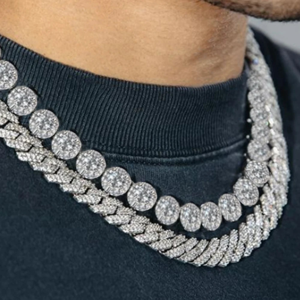 Iced Out Miami Round Cuban Link Chain