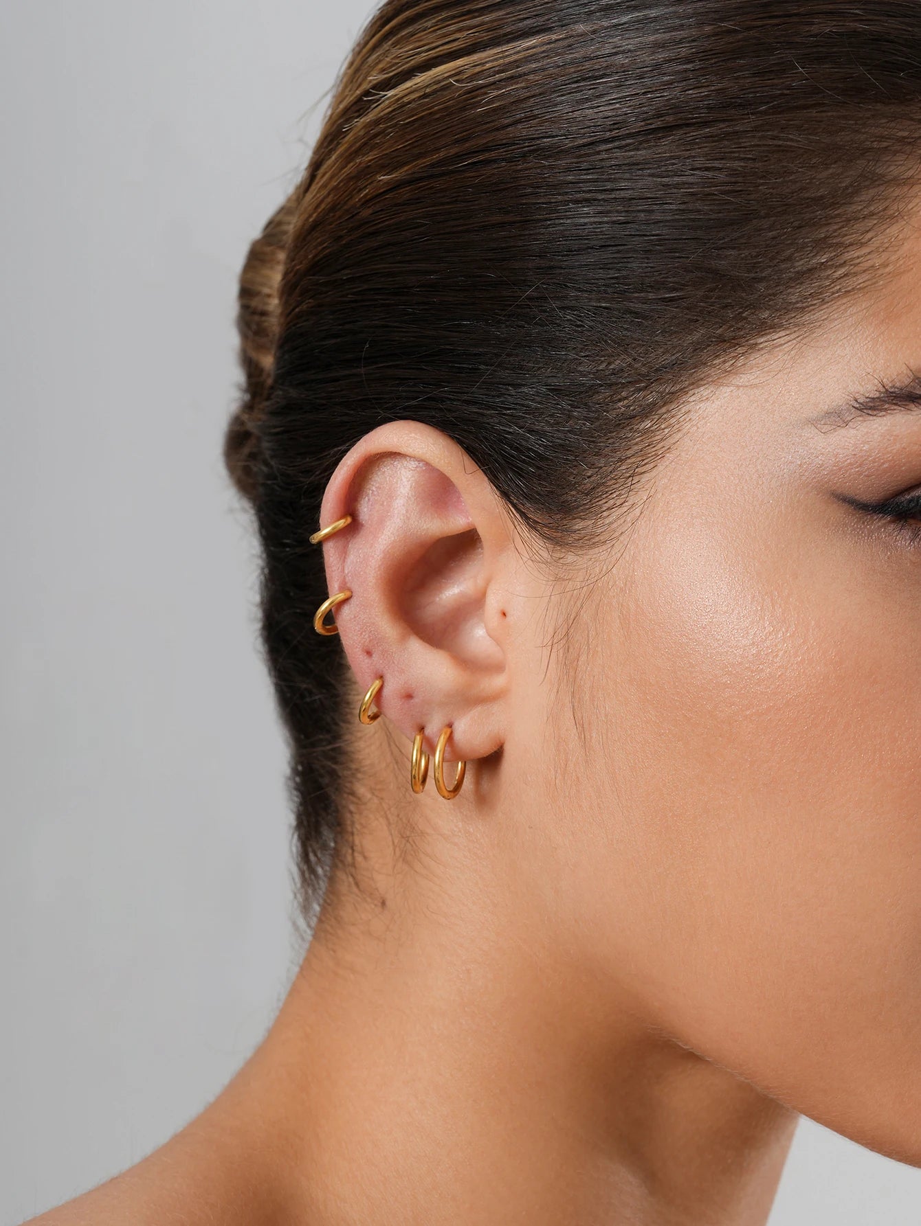5 Pairs Small Hoop Earrings
