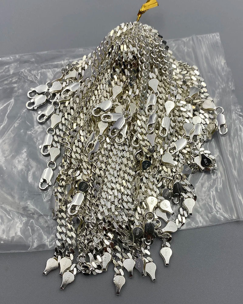 Sterling Silver Cuban Chain Bracelet
