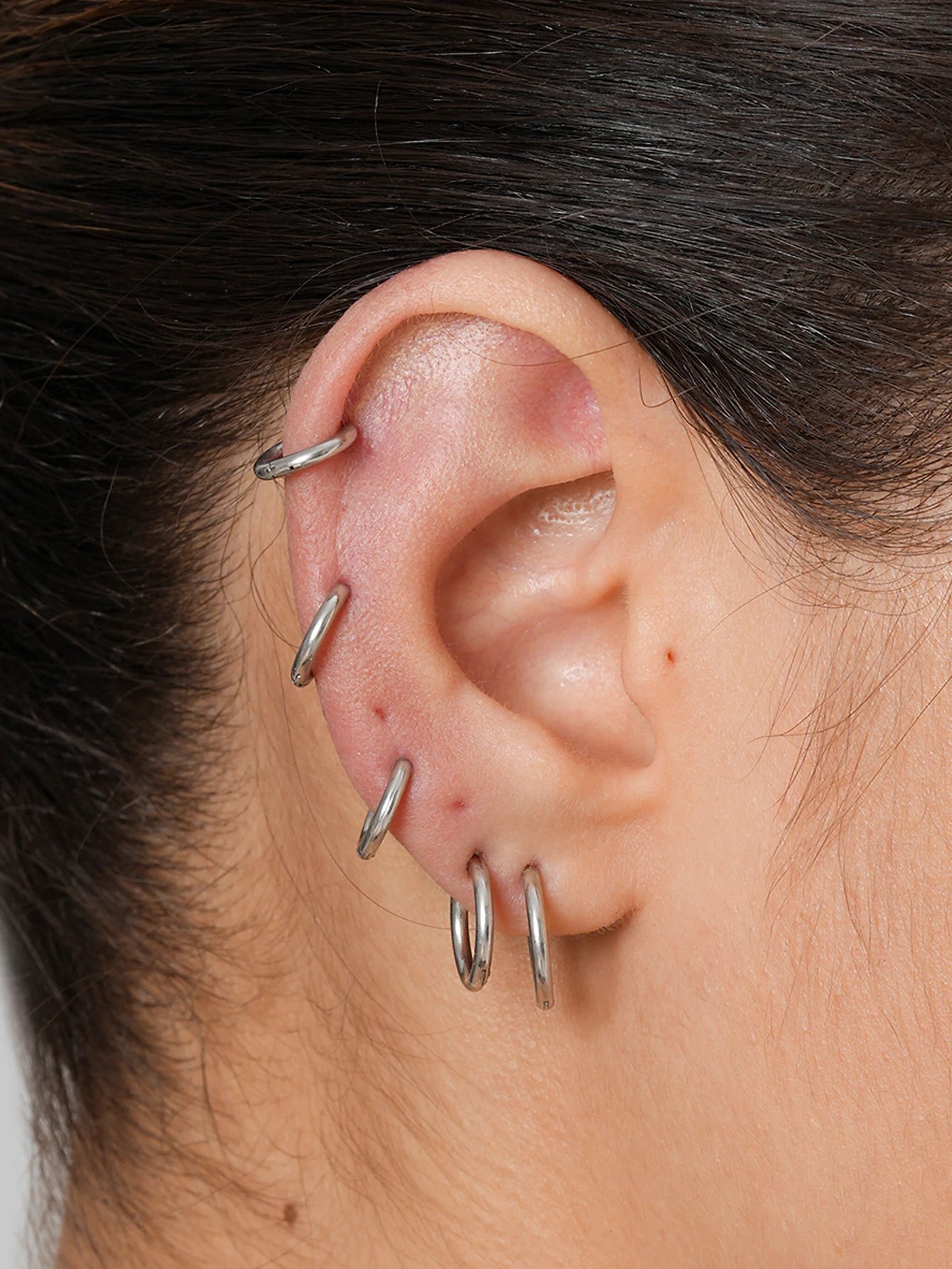 5 Pairs Small Hoop Earrings