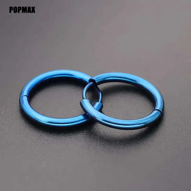 Single Minimal Gold Color Tiny Cartilage Hoop Earrings