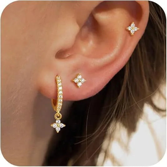 Simple Fashion Crystal Hoop Earring