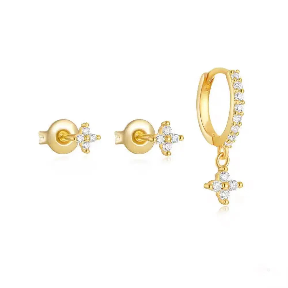 Simple Fashion Crystal Hoop Earring