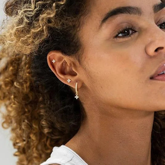 Simple Fashion Crystal Hoop Earring