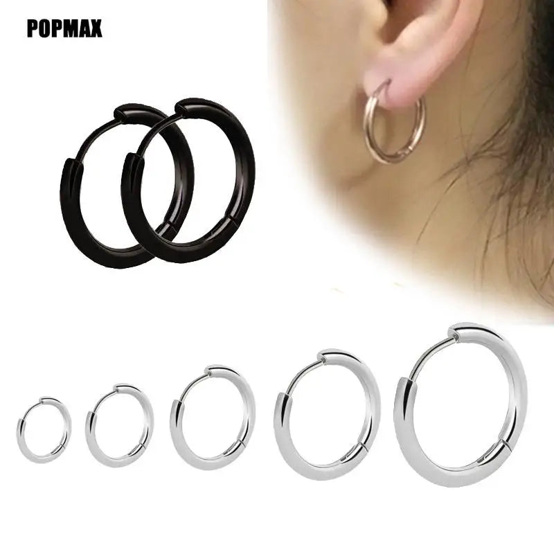 Single Minimal Gold Color Tiny Cartilage Hoop Earrings