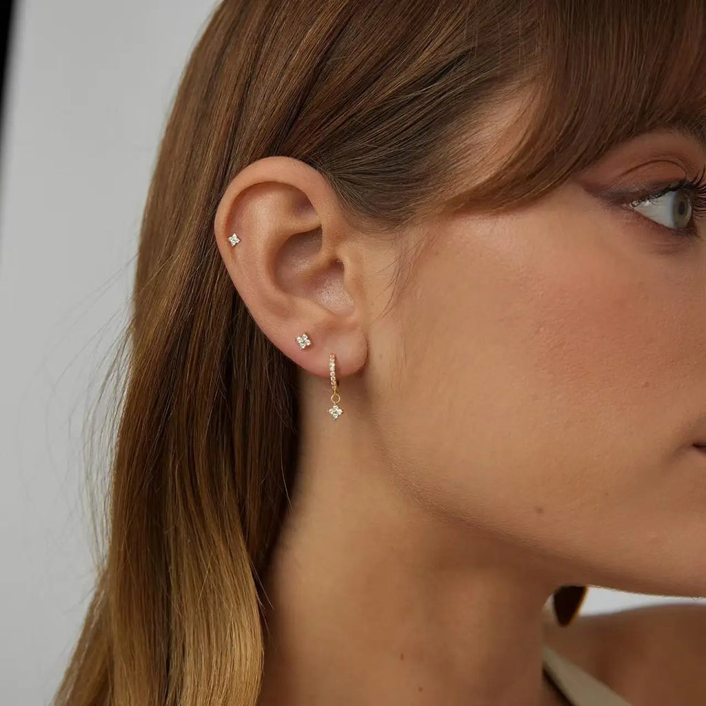 Simple Fashion Crystal Hoop Earring