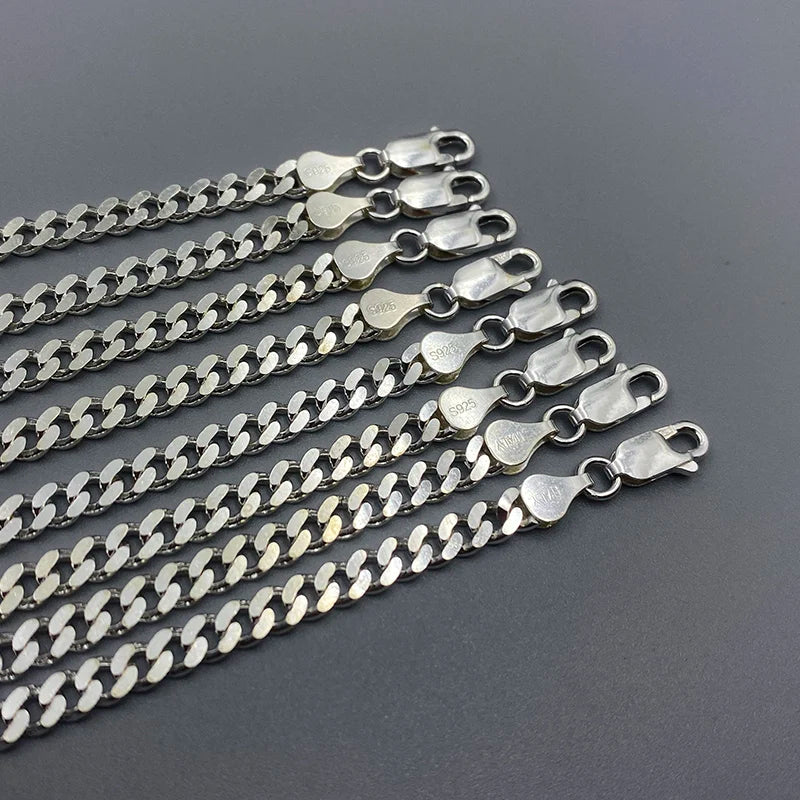 Sterling Silver Cuban Chain Bracelet