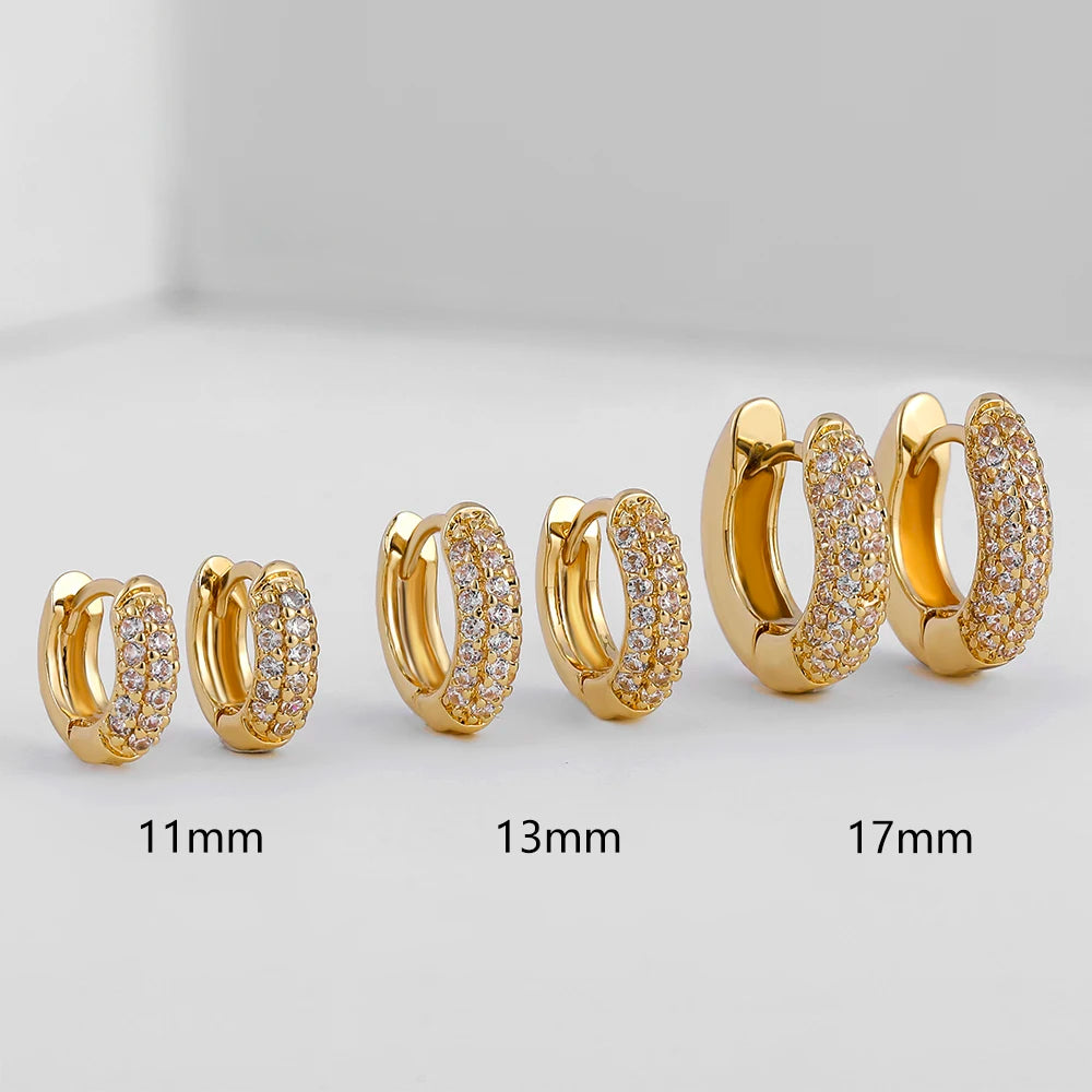 NEW Gold Plated Huggie Earrings