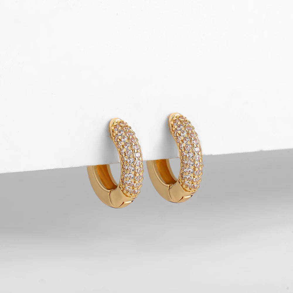 NEW Gold Plated Huggie Earrings