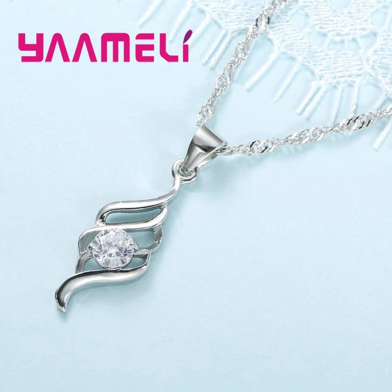 Pendant Necklace Hoop Earring Fashion Classic Collares Wedding Gift