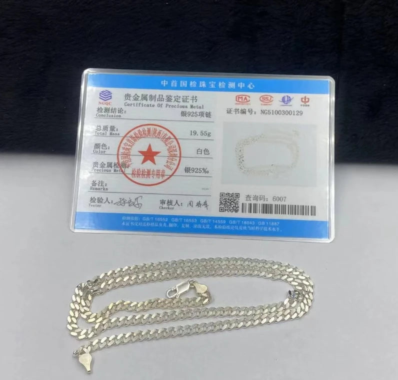 Sterling Silver Cuban Chain Bracelet