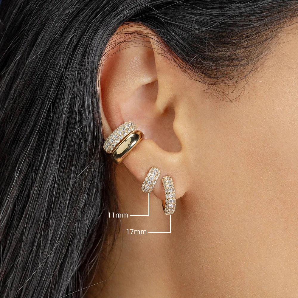 NEW Gold Plated Huggie Earrings