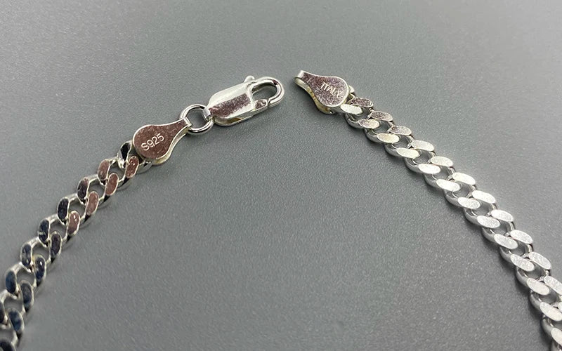 Sterling Silver Cuban Chain Bracelet