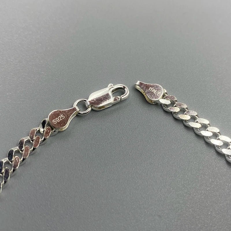 Sterling Silver Cuban Chain Bracelet