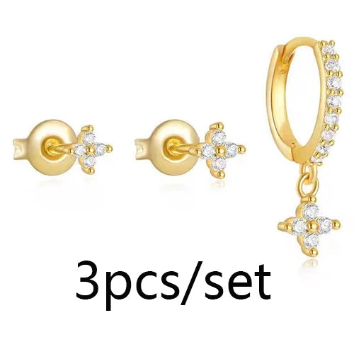 Simple Fashion Crystal Hoop Earring
