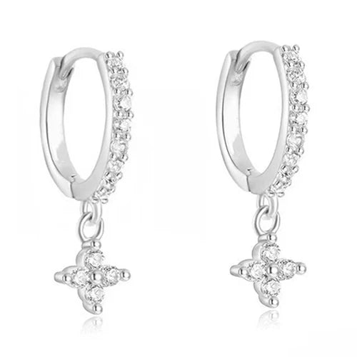 Simple Fashion Crystal Hoop Earring