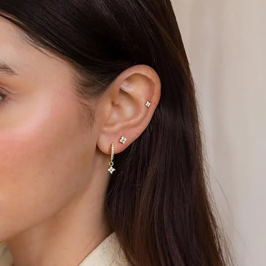 Simple Fashion Crystal Hoop Earring