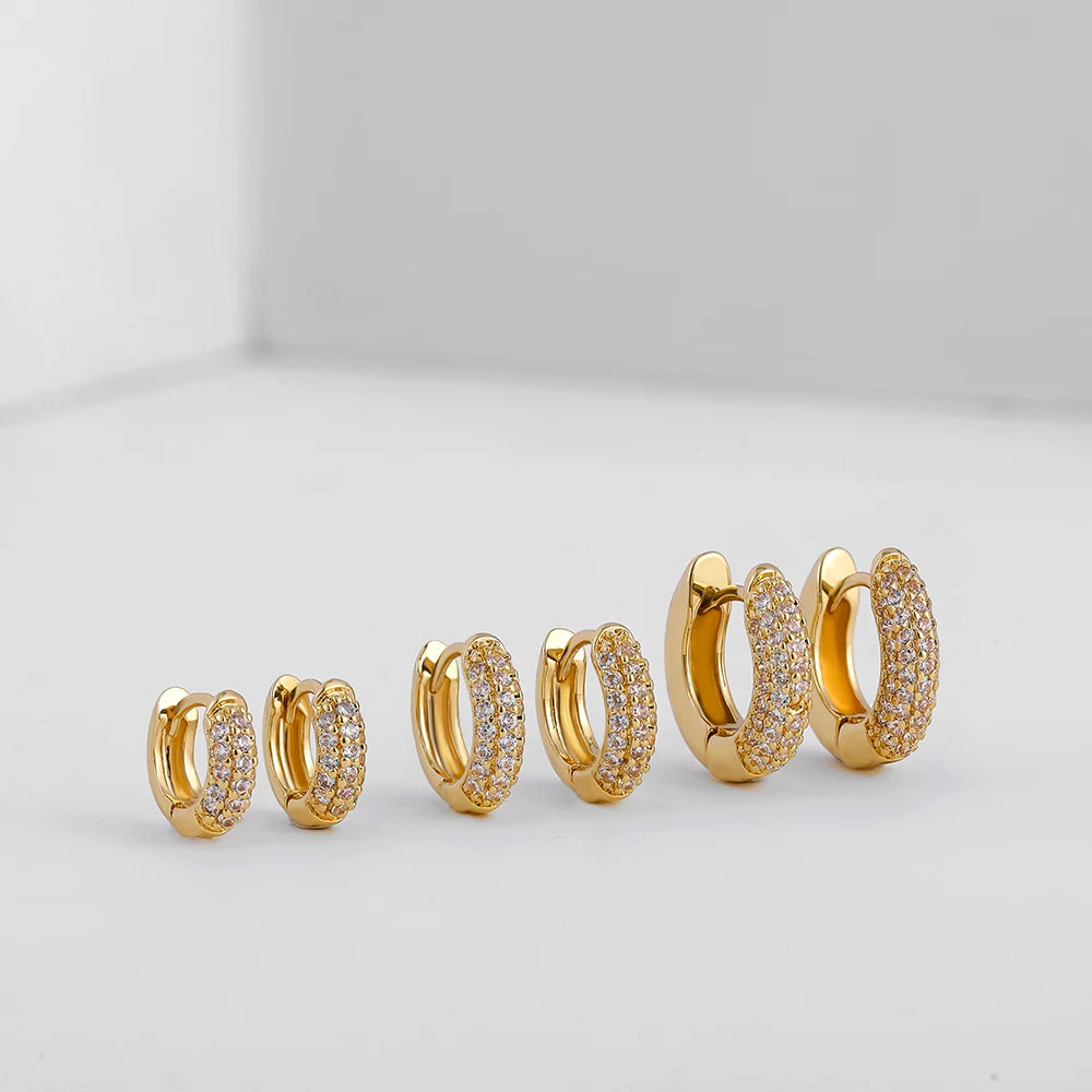 NEW Gold Plated Huggie Earrings