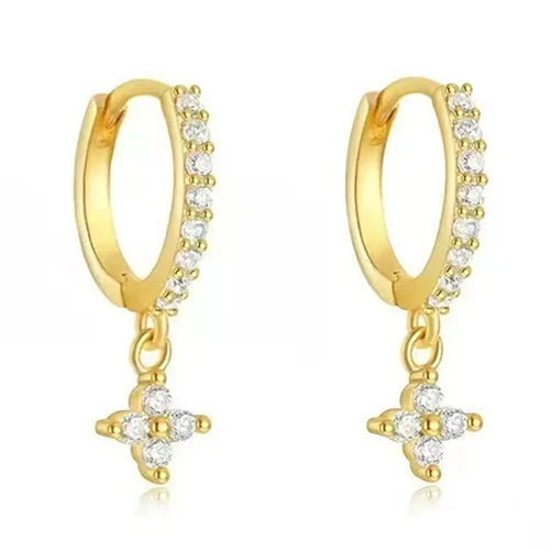 Simple Fashion Crystal Hoop Earring