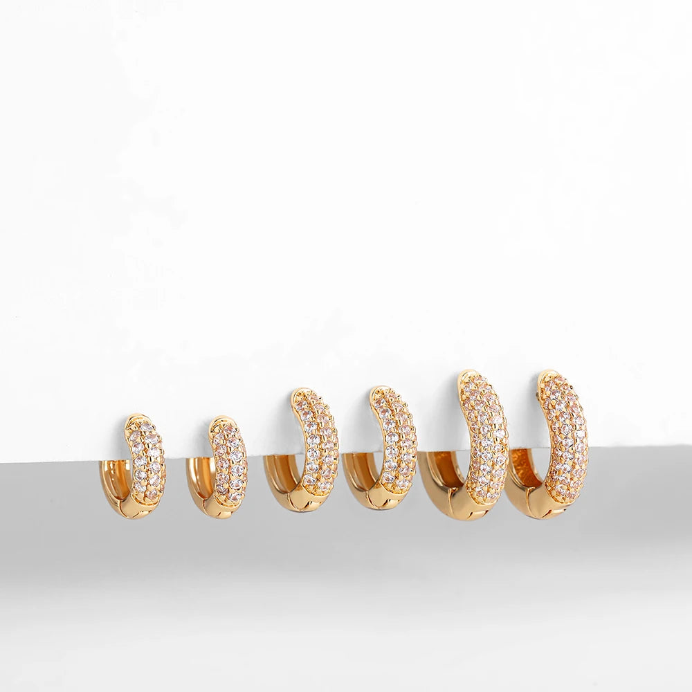 NEW Gold Plated Huggie Earrings