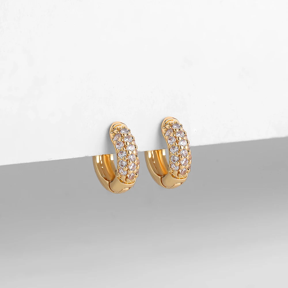 NEW Gold Plated Huggie Earrings