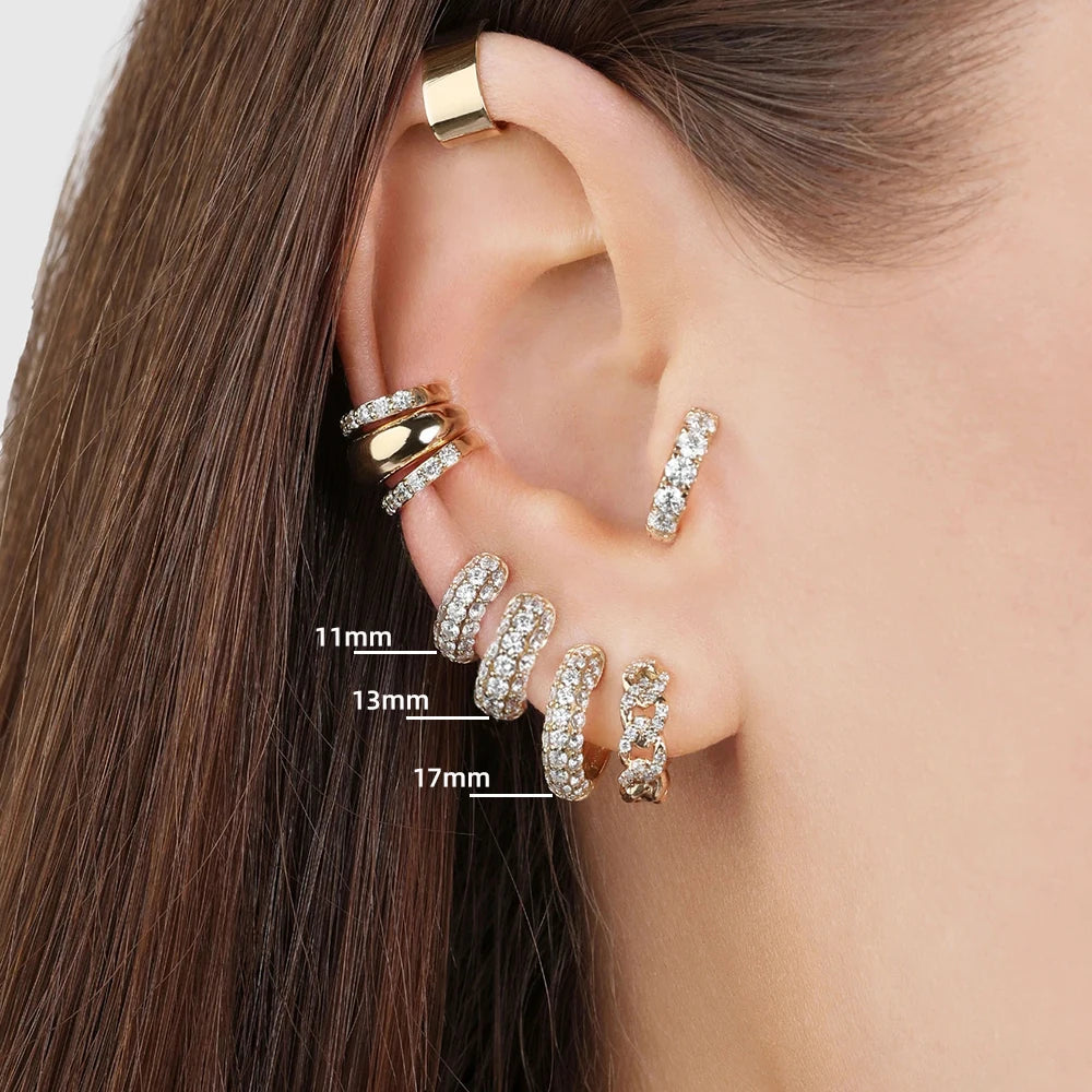 NEW Gold Plated Huggie Earrings