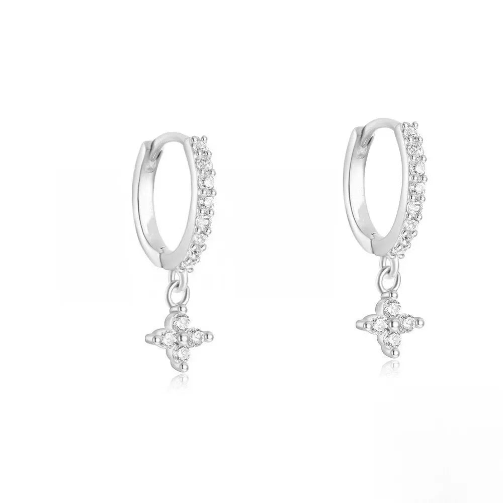Simple Fashion Crystal Hoop Earring