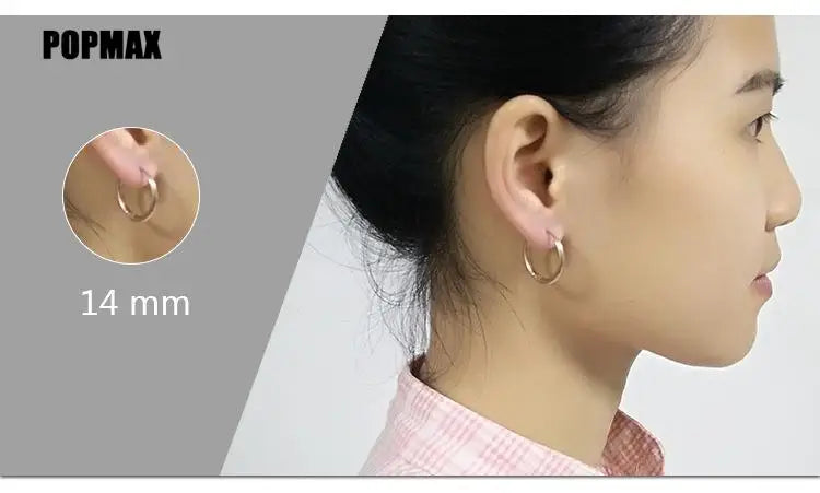 Single Minimal Gold Color Tiny Cartilage Hoop Earrings