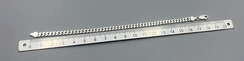 Sterling Silver Cuban Chain Bracelet