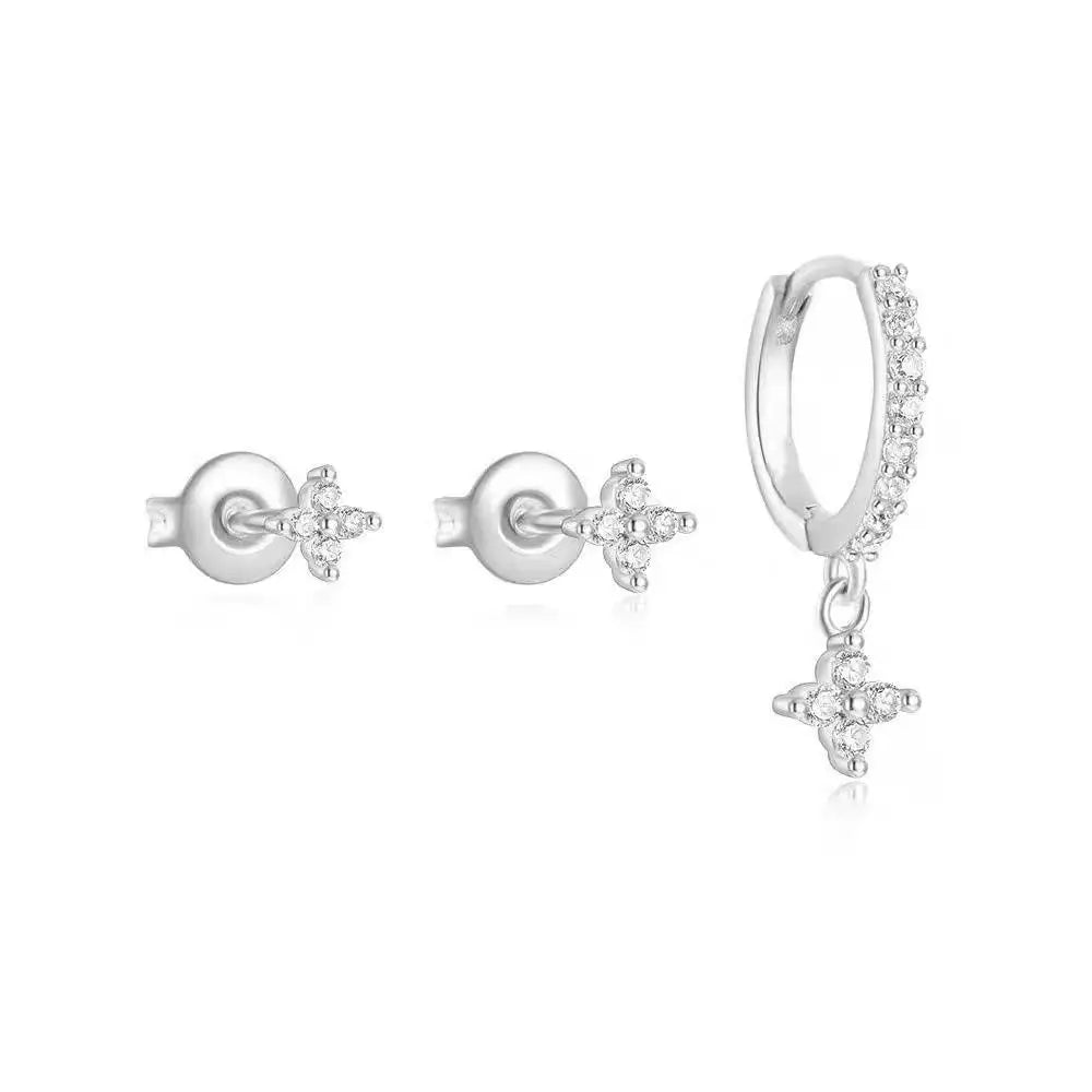 Simple Fashion Crystal Hoop Earring