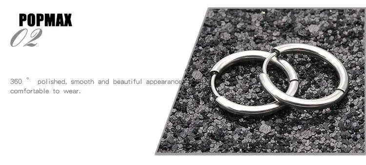 Single Minimal Gold Color Tiny Cartilage Hoop Earrings