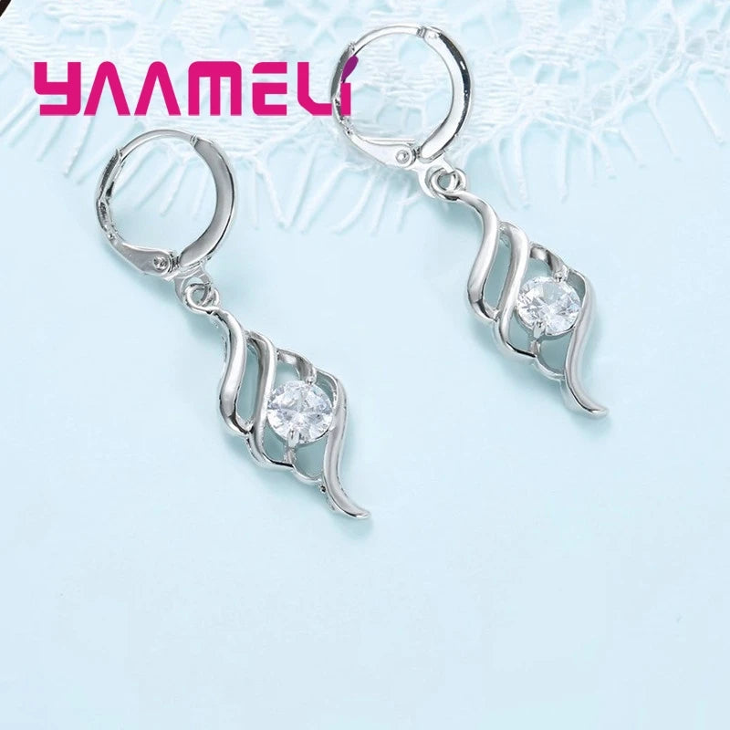 Pendant Necklace Hoop Earring Fashion Classic Collares Wedding Gift