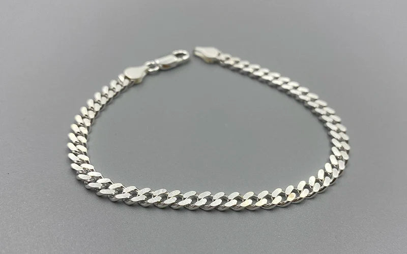 Sterling Silver Cuban Chain Bracelet