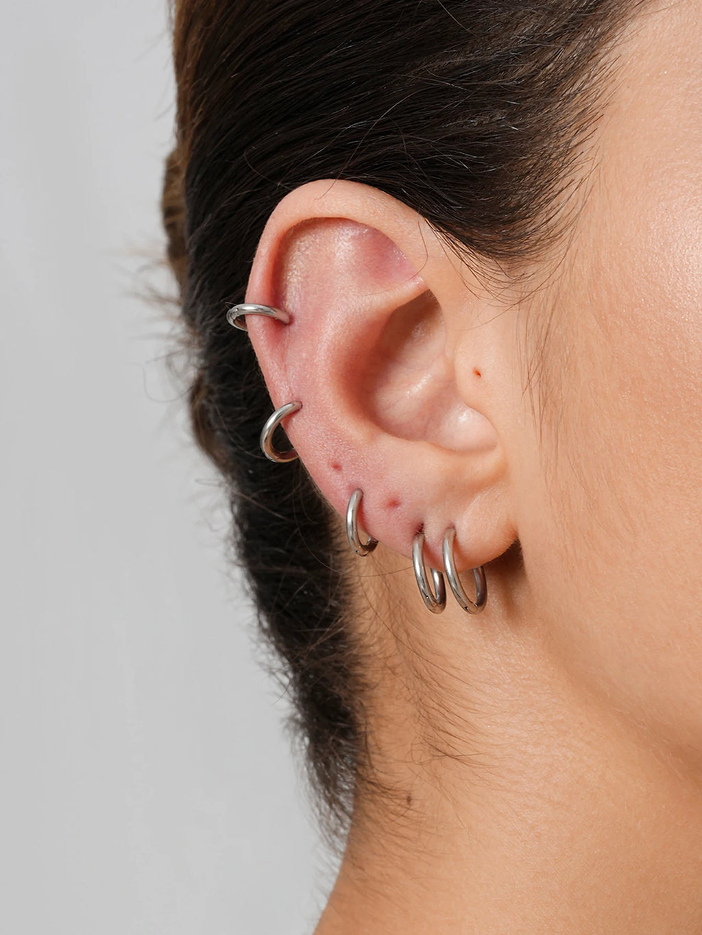 5 Pairs Small Hoop Earrings